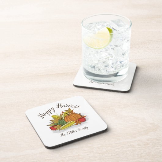 Happy Harvest Beverage Coaster Getränkeuntersetzer (Rechte Seite)