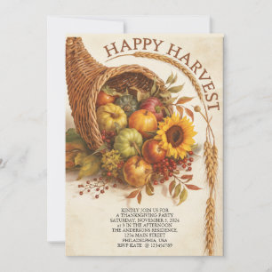 Happy Harvest Erntedank Einladung