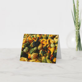 Happy Harvest Gourds Grußkarte Karte