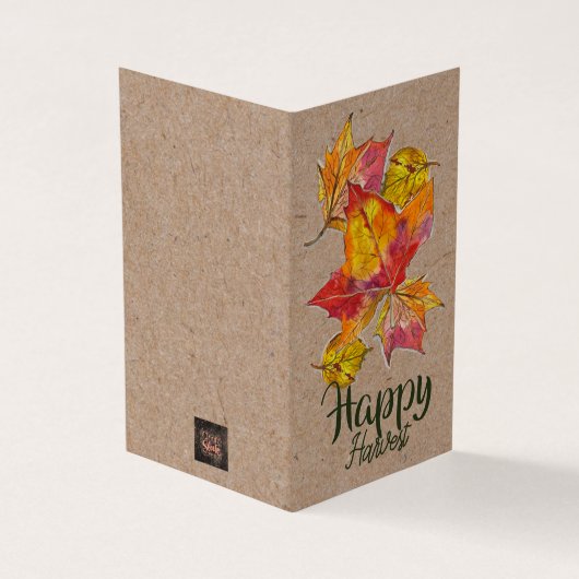 Happy Harvest greeting card - blank inside (Vorderseite)