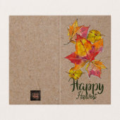 Happy Harvest greeting card - blank inside (Außenseite Aufgefaltet)