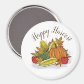 Happy Harvest Magnet (Vorderseite/Rückseite)