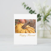 Happy Harvest! Postkarte (Stehend Vorderseite)