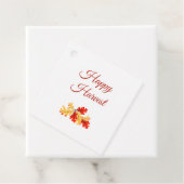 Happy Harvest Red Gold Blätter Geschenkanhänger (Beispiel)