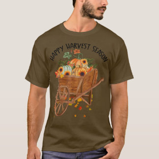 Happy Harvest Season Pumpkin Sonnenblume Vintag Au T-Shirt