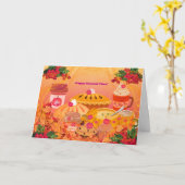 Happy Harvest Time Grußkarte Karte (Gelbe Blume)