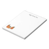 Happy Harvest Time Pumpkins Note Pad Notizblock (Rotiert)