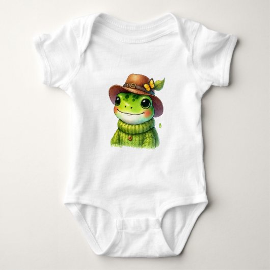 Happy Hat Frog Baby Strampler (Vorderseite)