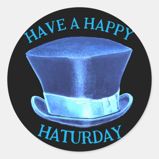 Happy Haturday Hat Sticker (Vorderseite)