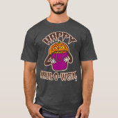 Happy Haul-o-ween Funny Halloween Shopping Cartoon T-Shirt (Vorderseite)