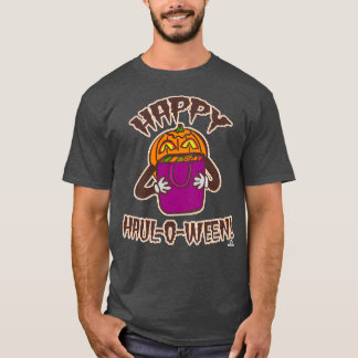 Happy Haul-o-ween Funny Halloween Shopping Cartoon T-Shirt