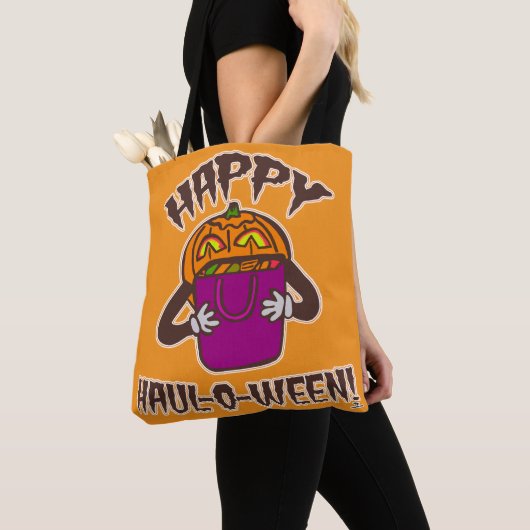 Happy Haul-o-ween Orange Black Shop Halloween Tasche (Von Nahem)