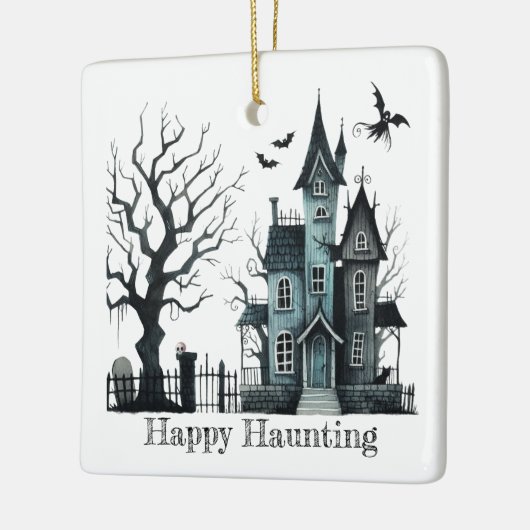Happy Haunting Customize Keramikornament (Links)