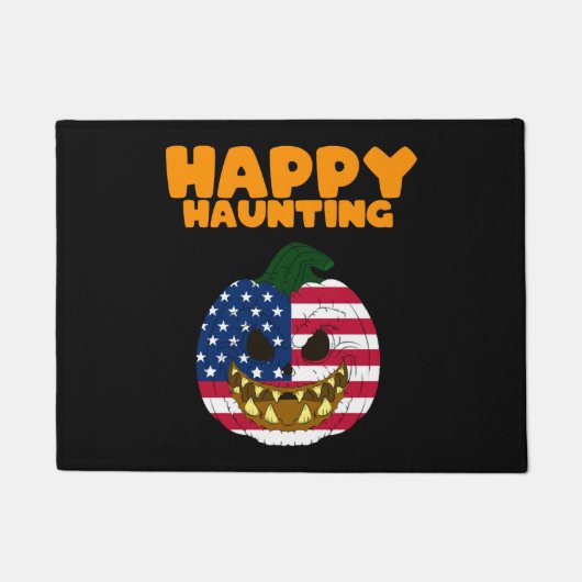 Happy Haunting Funny Halloween Men American Horror Fußmatte (Vorderseite)