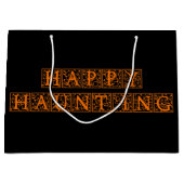 Happy Haunting Große Geschenktüte (Vorderseite)