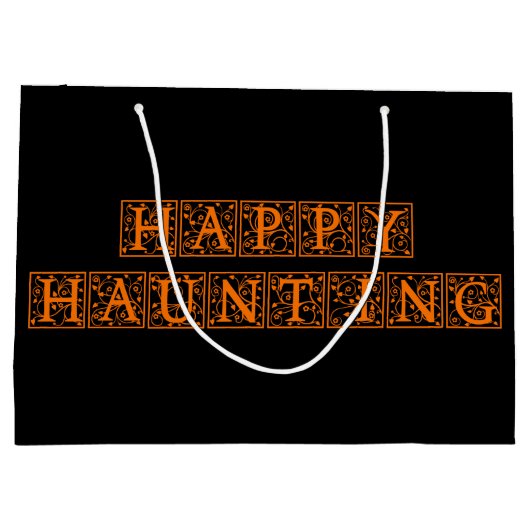 Happy Haunting Große Geschenktüte (Rückseite)