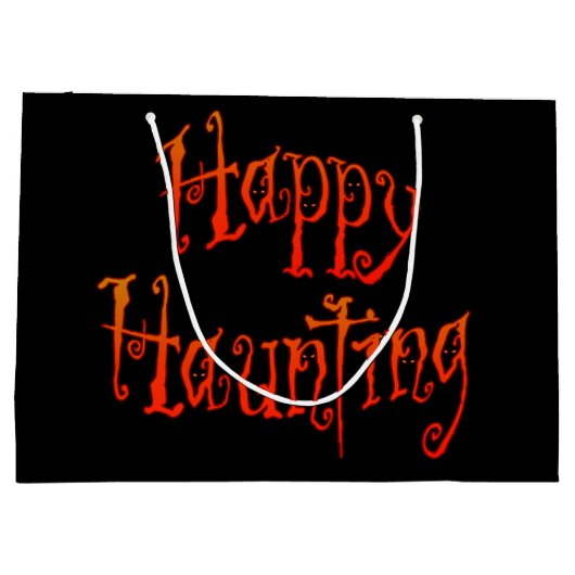 Happy Haunting Große Geschenktüte (Rückseite)