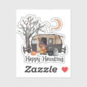 Happy Haunting | Halloween Camper | Spooky Hexe Aufkleber (Blatt)