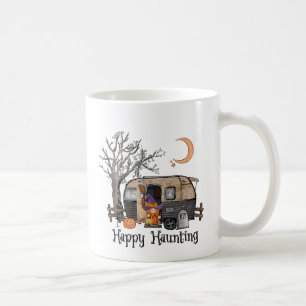 Happy Haunting Halloween Camper Spooky Hexe Kaffeetasse