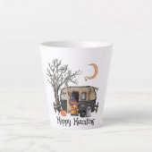 Happy Haunting | Halloween Camper | Spooky Hexe Milchtasse (Vorderseite)