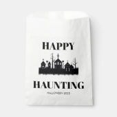 Happy Haunting | Halloween Candy Favor Bags Geschenktütchen (Vorderseite)