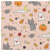 Happy Haunting Halloween Fabric Stoff (Nahaufnahme)