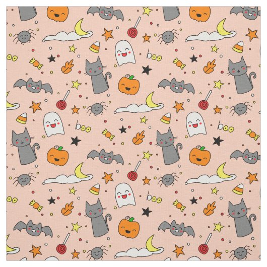 Happy Haunting Halloween Fabric Stoff (Muster)