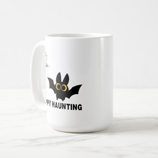 Happy Haunting Kaffeetasse (Vorderseite Links)