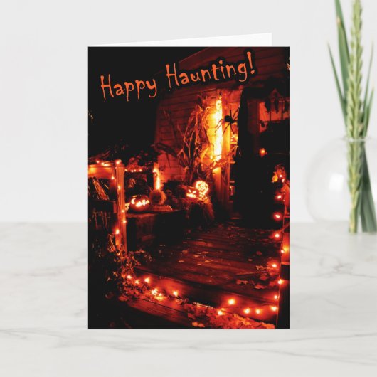 Happy Haunting Karte (Vorderseite)