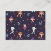 Happy Haunting Mummy Halloween-Klassenkarte Visitenkarte (Rückseite)