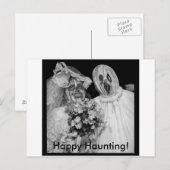 Happy Haunting Postkarte (Vorne/Hinten)