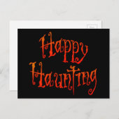 Happy Haunting Postkarte (Vorne/Hinten)