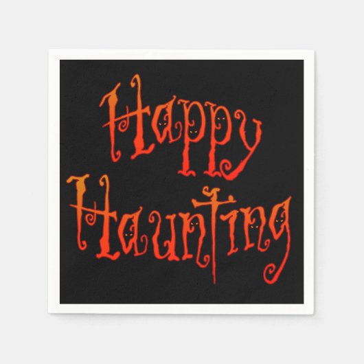 Happy Haunting Serviette (Vorderseite)