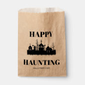 Happy Haunting | Spooky Halloween Candy Favor Bags Geschenktütchen (Vorderseite)