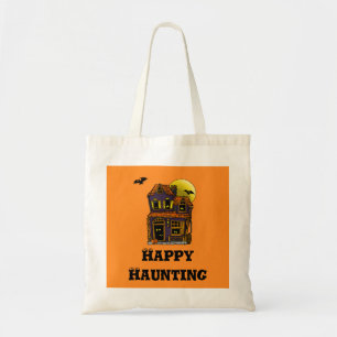 Happy Haunting Trick oder Treat Leinwand Tote Bag Tragetasche