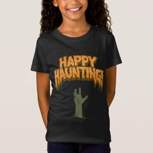 Happy Haunting, Zombie! T-Shirt (Vorderseite)