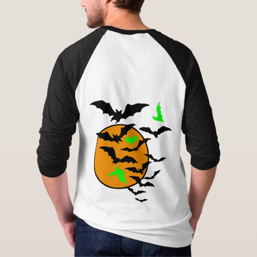 Happy Hauntings | Halloween-Fledermäuse, Trick ode T-Shirt (Rückseite)