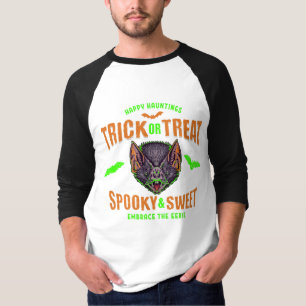 Happy Hauntings   Halloween-Fledermäuse, Trick ode T-Shirt