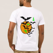 Happy Hauntings | Halloween-Fledermäuse, Trick ode T-Shirt (Rückseite)