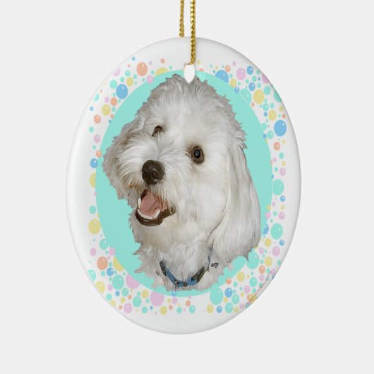 Happy Havanese Keramikornament (Rechts)