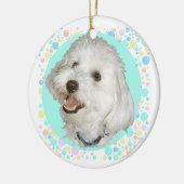 Happy Havanese Keramikornament (Links)