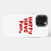 Happy Have Fun iPhone Hülle (Rückseite (Horizontal))