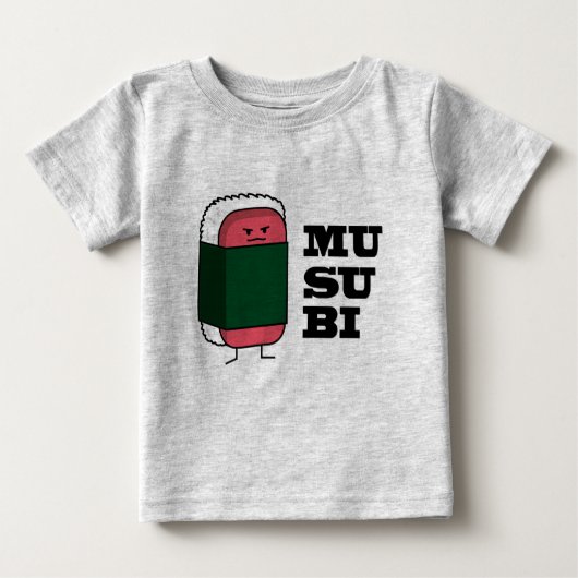 Happy Hawaiian Musubi Sushi Nori Algen Baby T-shirt (Vorderseite)