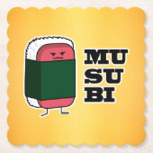 Happy Hawaiian Musubi Sushi Nori Untersetzer (Vorderseite)