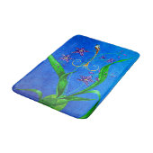 Happy Hawaiian Orchid Bird Badematte (Schrägansicht)