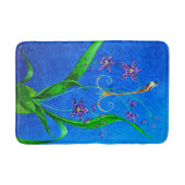 Happy Hawaiian Orchid Bird Badematte (Vorderseite)