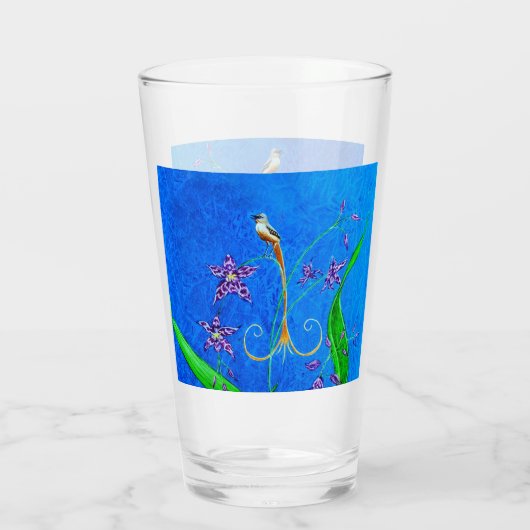 Happy Hawaiian Orchid Bird Glas (Rückseite)