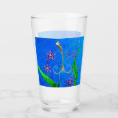 Happy Hawaiian Orchid Bird Glas (Vorderseite)