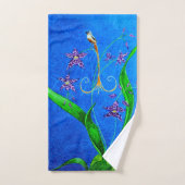 Happy Hawaiian Orchid Bird Handtuch (Handtuch)