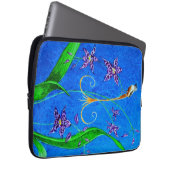 Happy Hawaiian Orchid Bird Laptopschutzhülle (Vorne Rechts)